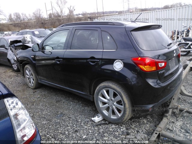 4A4AR4AUXDE016162 - 2013 MITSUBISHI OUTLANDER SPORT SE BLACK photo 3