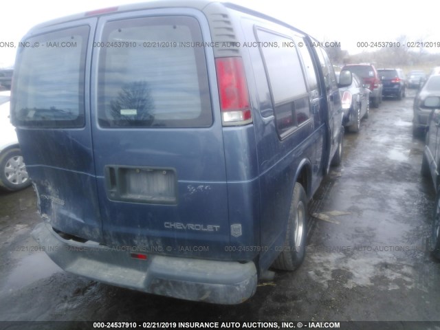 1GBFG15W5X1079277 - 1999 CHEVROLET EXPRESS G1500  BLUE photo 4