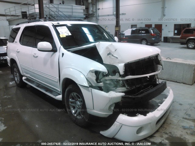 5TDBT48A34S221289 - 2004 TOYOTA SEQUOIA LIMITED WHITE photo 1