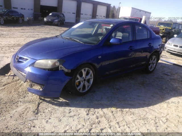 JM1BK323471692943 - 2007 MAZDA 3 S BLUE photo 2