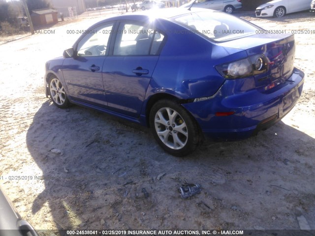 JM1BK323471692943 - 2007 MAZDA 3 S BLUE photo 3