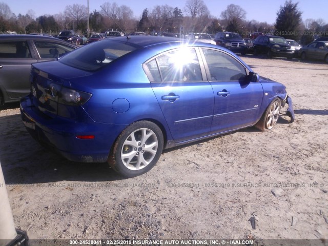 JM1BK323471692943 - 2007 MAZDA 3 S BLUE photo 4