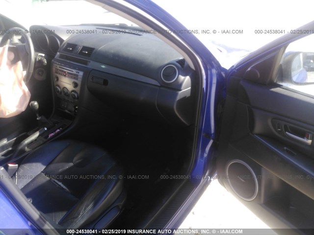 JM1BK323471692943 - 2007 MAZDA 3 S BLUE photo 5