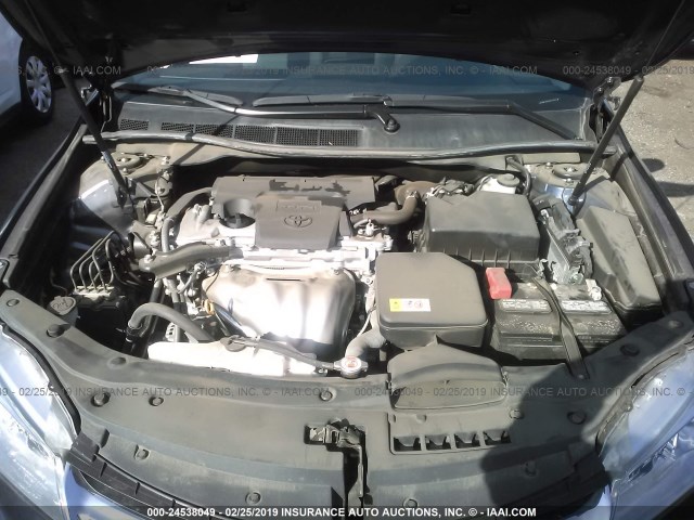 4T1BF1FK7HU772033 - 2017 TOYOTA CAMRY LE/XLE/SE/XSE BLUE photo 10