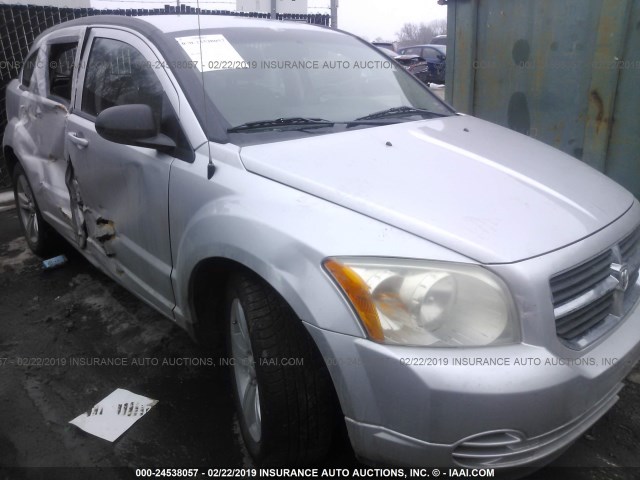 1B3CB4HA5AD586539 - 2010 DODGE CALIBER SXT SILVER photo 1