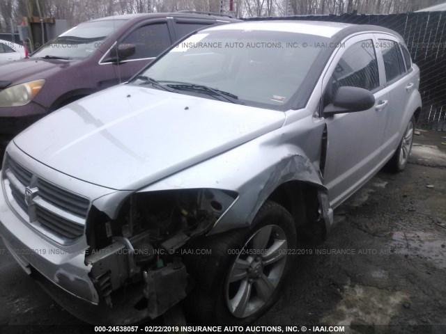 1B3CB4HA5AD586539 - 2010 DODGE CALIBER SXT SILVER photo 2