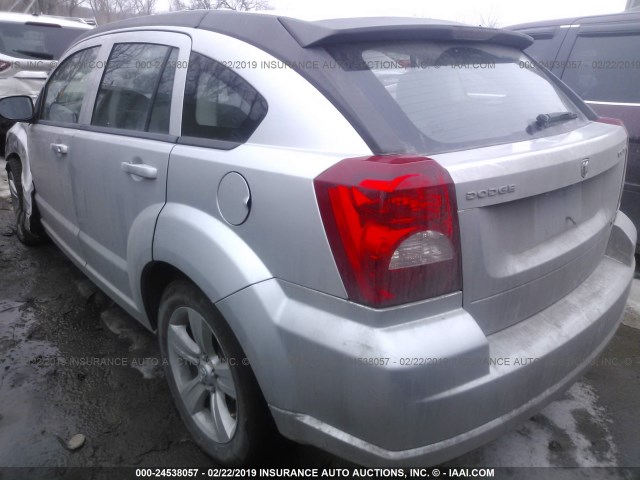 1B3CB4HA5AD586539 - 2010 DODGE CALIBER SXT SILVER photo 3