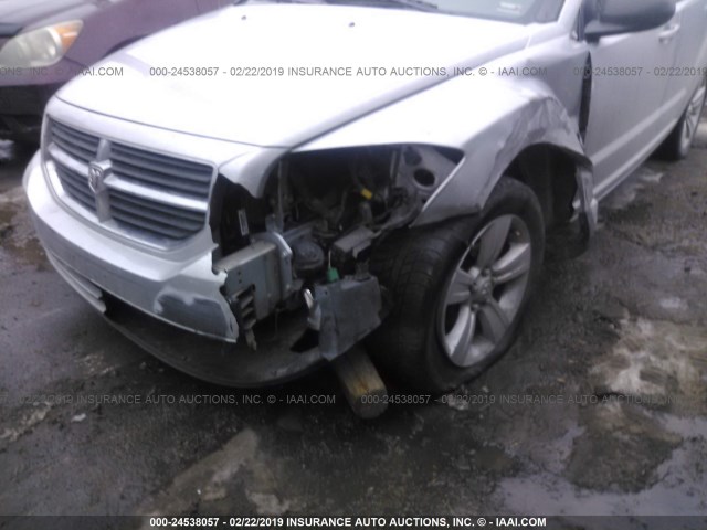 1B3CB4HA5AD586539 - 2010 DODGE CALIBER SXT SILVER photo 6