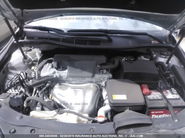 4T1BF1FKXGU254609 - 2016 TOYOTA CAMRY LE/XLE/SE/XSE SILVER photo 10