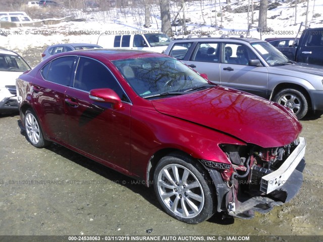 JTHCK262682020411 - 2008 LEXUS IS 250 RED photo 1