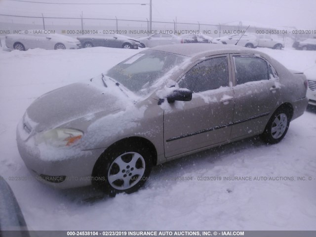 1NXBR32E38Z013480 - 2008 TOYOTA COROLLA CE/LE/S BEIGE photo 2