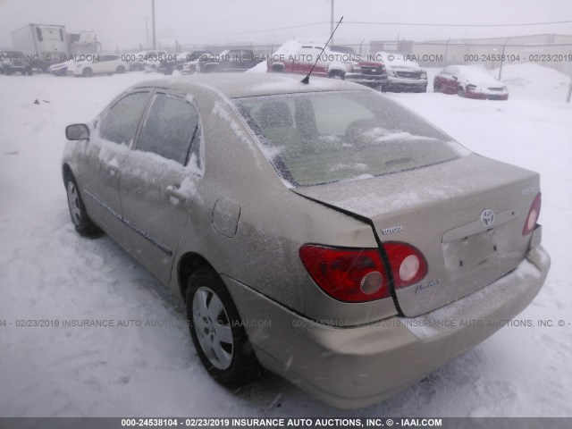 1NXBR32E38Z013480 - 2008 TOYOTA COROLLA CE/LE/S BEIGE photo 3