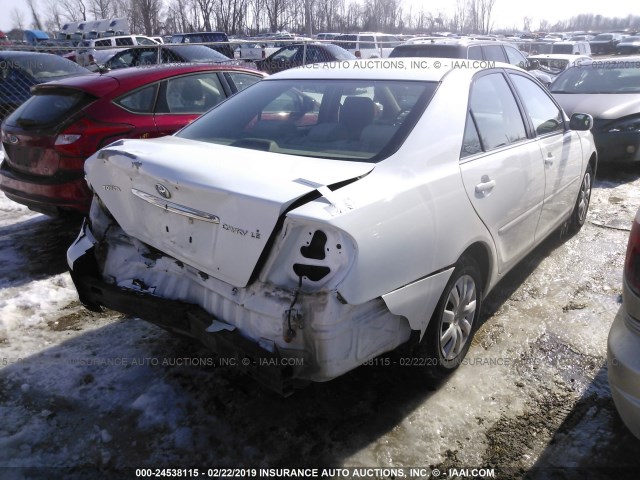 4T1BE32K96U661338 - 2006 TOYOTA CAMRY LE/XLE/SE WHITE photo 4