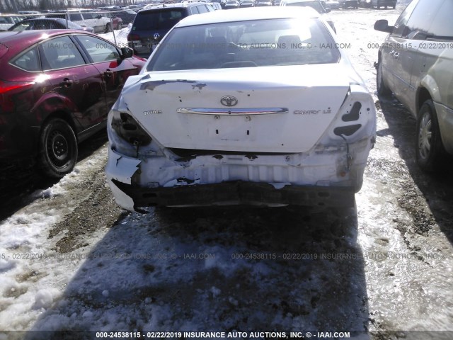 4T1BE32K96U661338 - 2006 TOYOTA CAMRY LE/XLE/SE WHITE photo 6