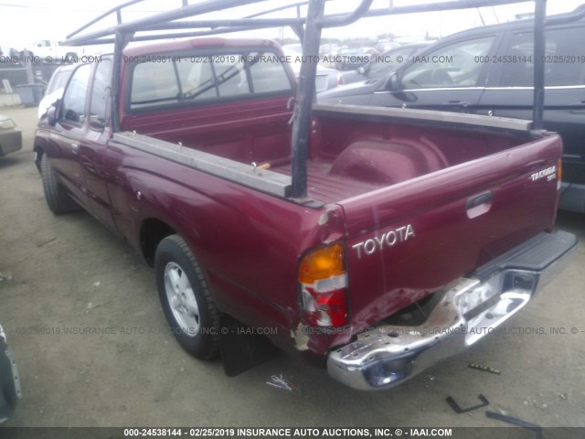 4TAVL52N5WZ105877 - 1998 TOYOTA TACOMA XTRACAB RED photo 3