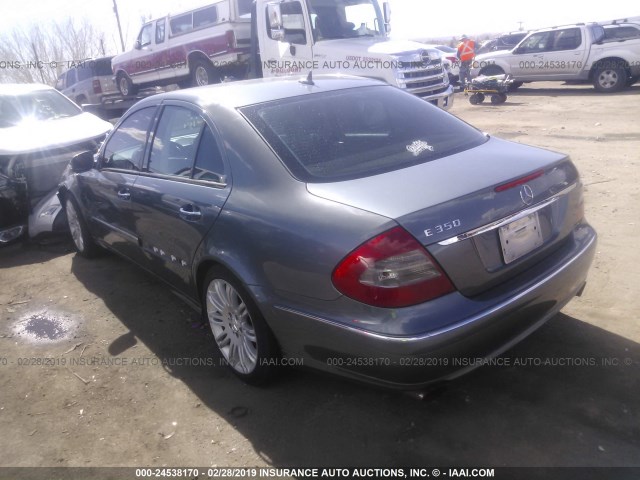 WDBUF56X57B171891 - 2007 MERCEDES-BENZ E 350 GRAY photo 3