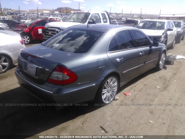 WDBUF56X57B171891 - 2007 MERCEDES-BENZ E 350 GRAY photo 4