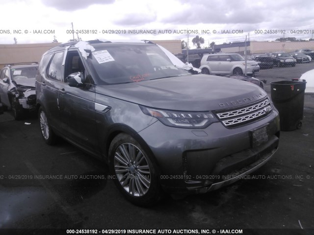 SALRRBBK4HA013663 - 2017 LAND ROVER DISCOVERY HSE GRAY photo 1