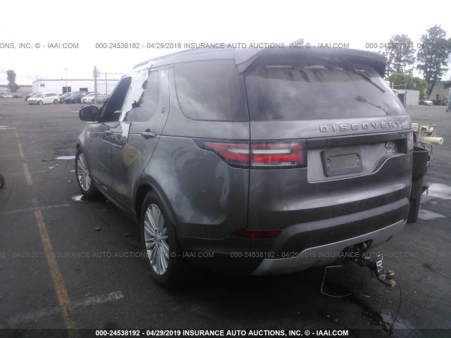 SALRRBBK4HA013663 - 2017 LAND ROVER DISCOVERY HSE GRAY photo 3