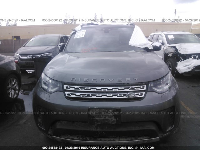 SALRRBBK4HA013663 - 2017 LAND ROVER DISCOVERY HSE GRAY photo 6