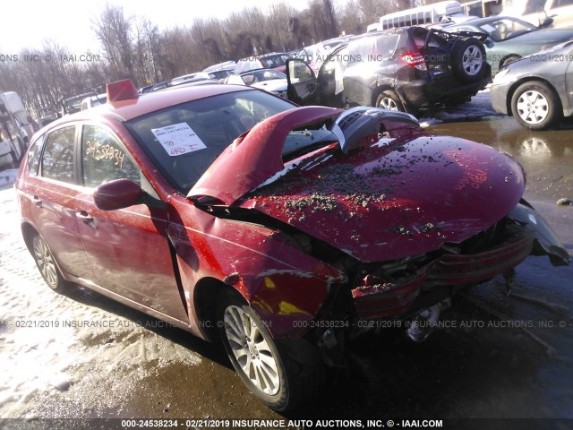 JF1GH61648H810280 - 2008 SUBARU IMPREZA 2.5I RED photo 1