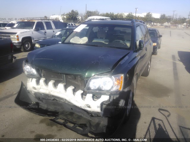 JTEGF21A530075325 - 2003 TOYOTA HIGHLANDER LIMITED GREEN photo 2