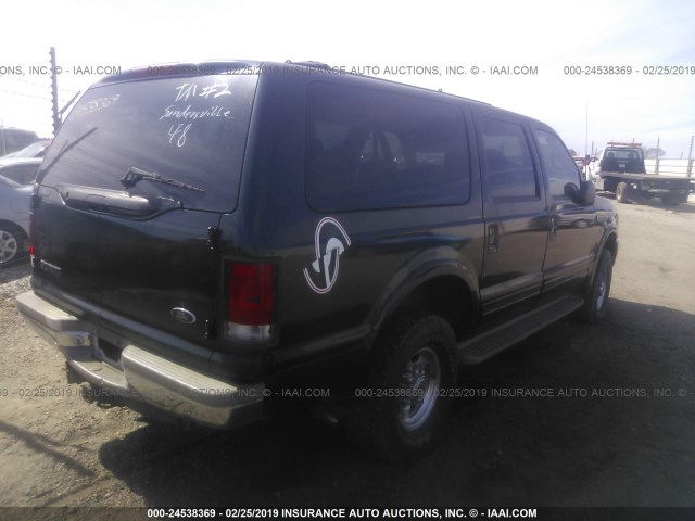 1FMNU43S2YEB39782 - 2000 FORD EXCURSION LIMITED BLACK photo 4