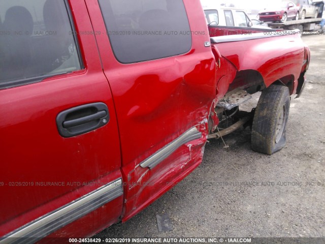 2GCEK19T0Y1157045 - 2000 CHEVROLET SILVERADO K1500 RED photo 6
