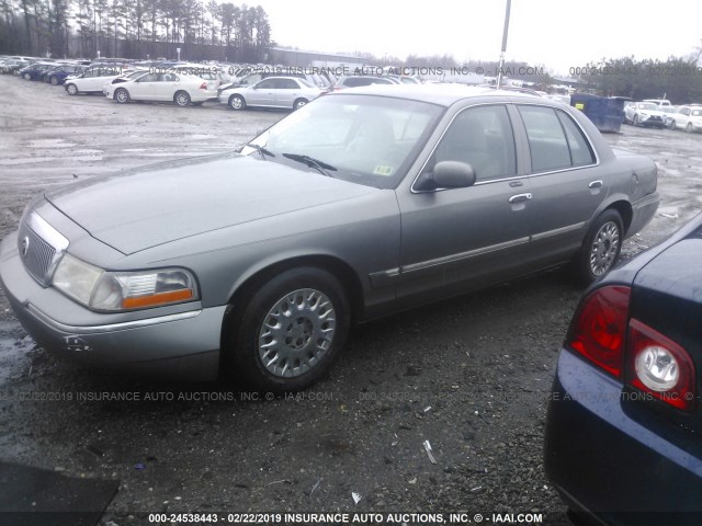 2MEFM74W44X636870 - 2004 MERCURY GRAND MARQUIS GS GRAY photo 2