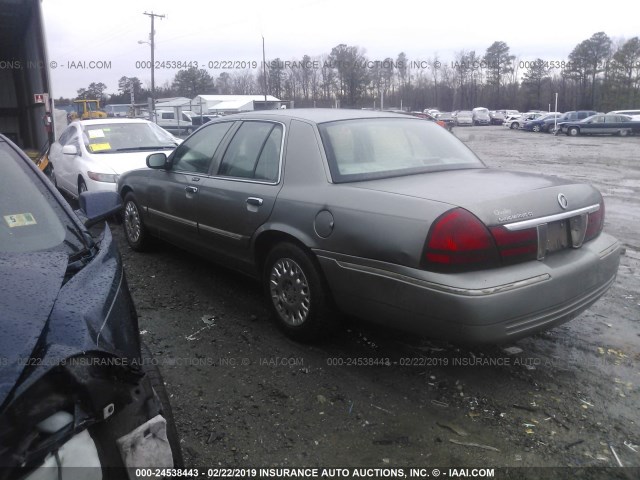 2MEFM74W44X636870 - 2004 MERCURY GRAND MARQUIS GS GRAY photo 3