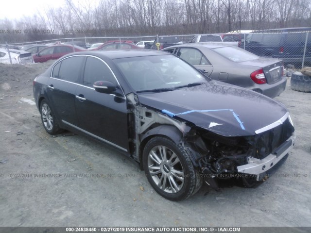 KMHGC4DF9BU118440 - 2011 HYUNDAI GENESIS 4.6L BLACK photo 1