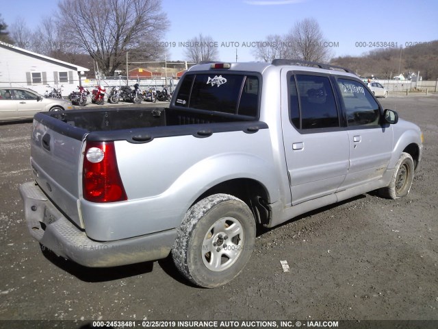 1FMZU77E31UC70982 - 2001 FORD EXPLORER SPORT TR  SILVER photo 4