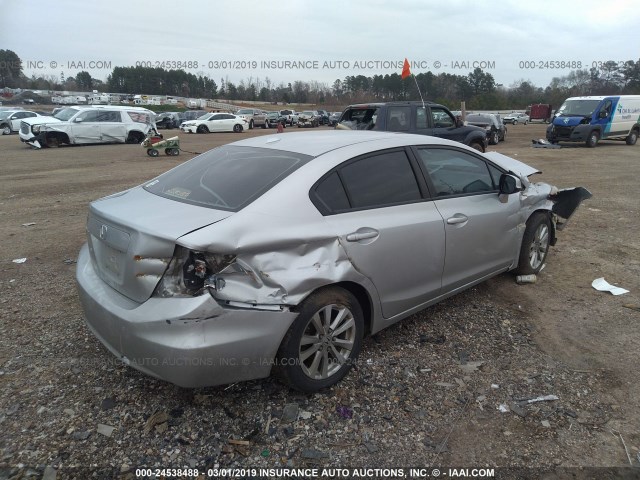 2HGFB2F94CH516627 - 2012 HONDA CIVIC EXL SILVER photo 4