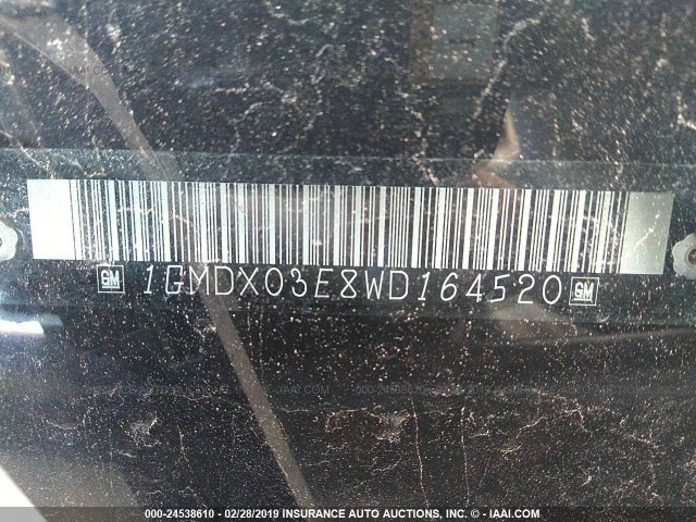 1GMDX03E8WD164520 - 1998 PONTIAC TRANS SPORT  SILVER photo 9