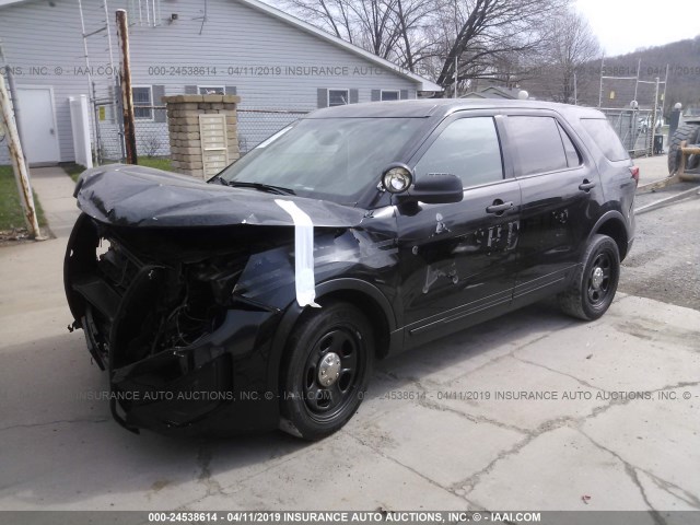 1FM5K8AR7HGA94341 - 2017 FORD EXPLORER POLICE INTERCEPTOR BLACK photo 2