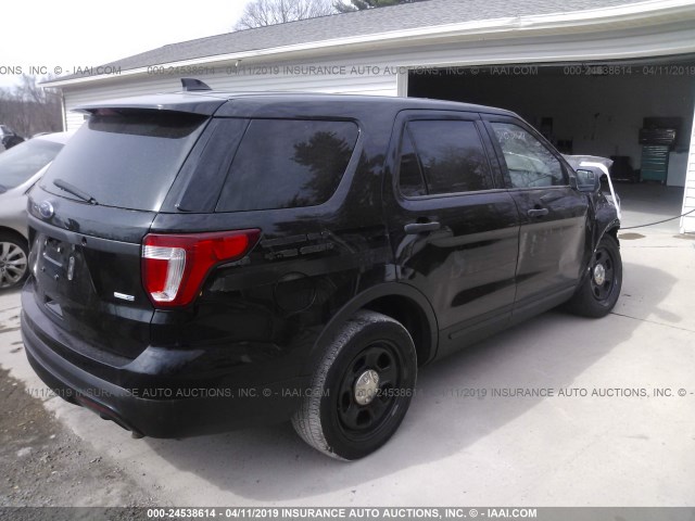 1FM5K8AR7HGA94341 - 2017 FORD EXPLORER POLICE INTERCEPTOR BLACK photo 4