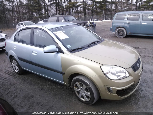 KNADE223496498734 - 2009 KIA RIO LX/SX BLUE photo 1