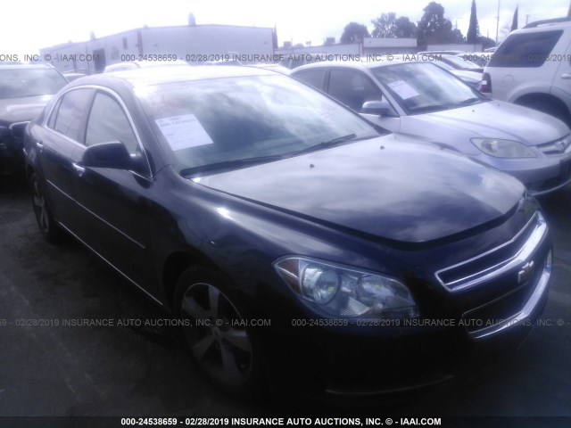 1G1ZC5E09CF292875 - 2012 CHEVROLET MALIBU 1LT BLACK photo 1