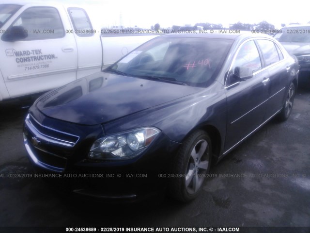 1G1ZC5E09CF292875 - 2012 CHEVROLET MALIBU 1LT BLACK photo 2