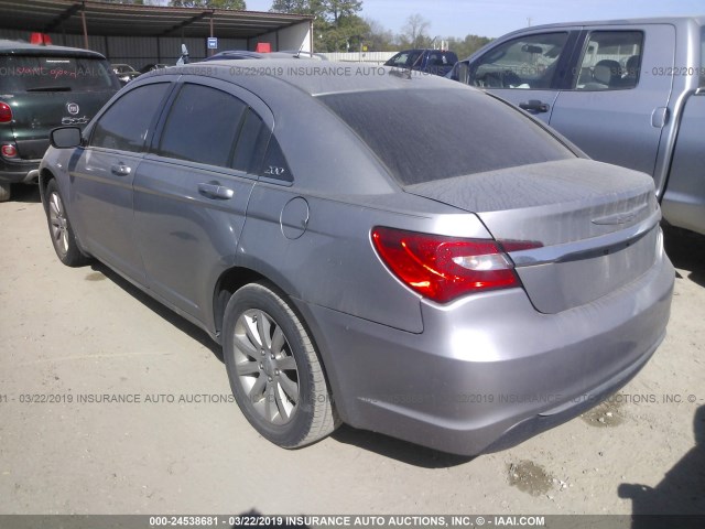 1C3CCBBB2DN549954 - 2013 CHRYSLER 200 TOURING SILVER photo 3