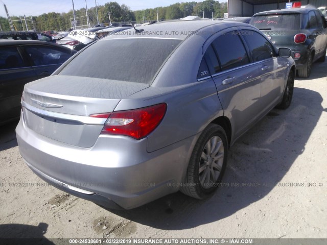 1C3CCBBB2DN549954 - 2013 CHRYSLER 200 TOURING SILVER photo 4