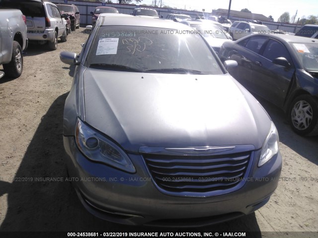 1C3CCBBB2DN549954 - 2013 CHRYSLER 200 TOURING SILVER photo 6