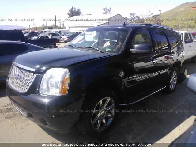 1GKFK63827J282224 - 2007 GMC YUKON DENALI BLACK photo 2