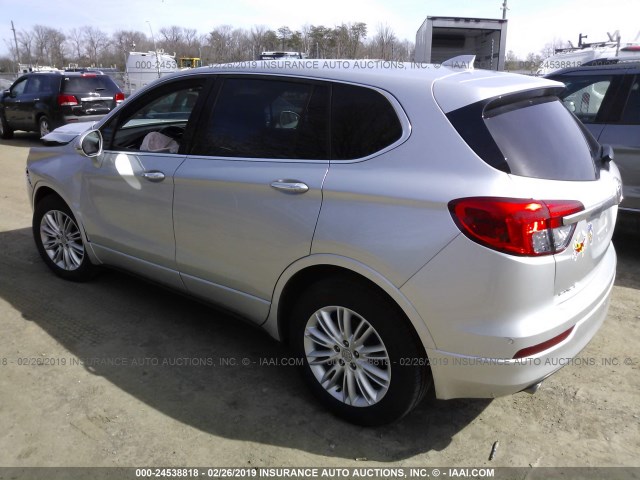 LRBFXASAXHD086406 - 2017 BUICK ENVISION PREFERRED SILVER photo 3