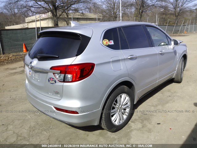 LRBFXASAXHD086406 - 2017 BUICK ENVISION PREFERRED SILVER photo 4