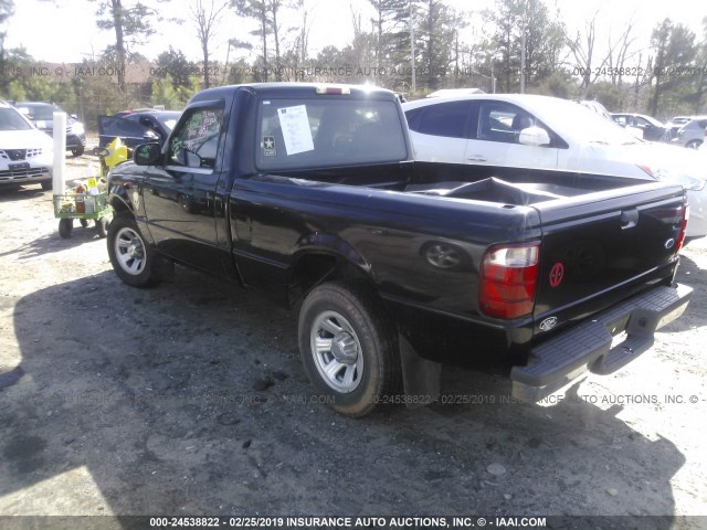 1FTYR10U41TA69047 - 2001 FORD RANGER BLACK photo 3