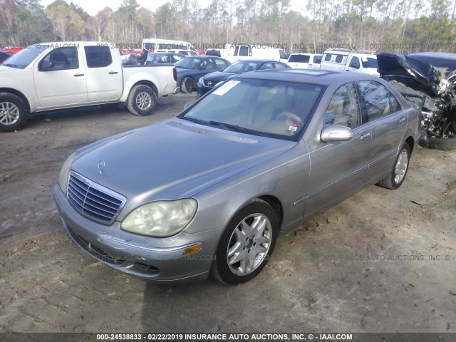 WDBNG70JX3A371926 - 2003 MERCEDES-BENZ S 430 SILVER photo 2