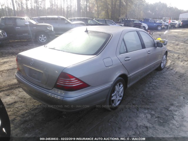WDBNG70JX3A371926 - 2003 MERCEDES-BENZ S 430 SILVER photo 4
