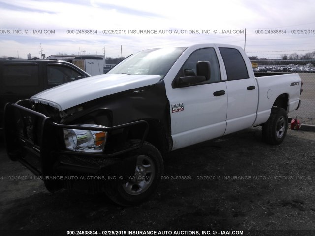 3D7KS28A68G215388 - 2008 DODGE RAM 2500 ST/SLT WHITE photo 2