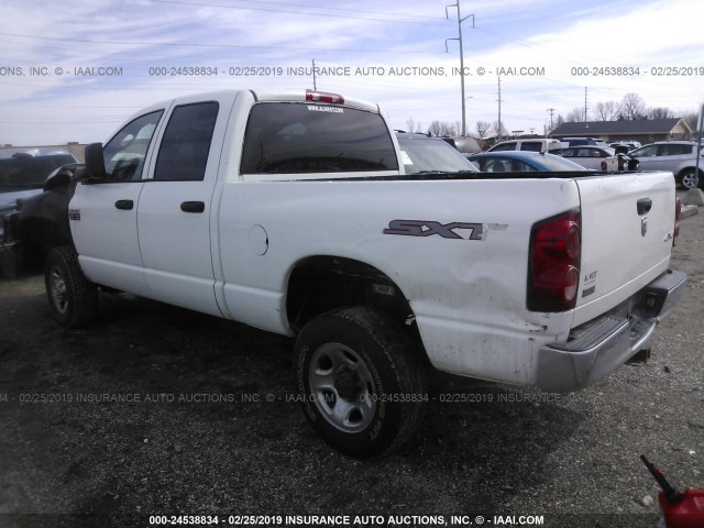 3D7KS28A68G215388 - 2008 DODGE RAM 2500 ST/SLT WHITE photo 3